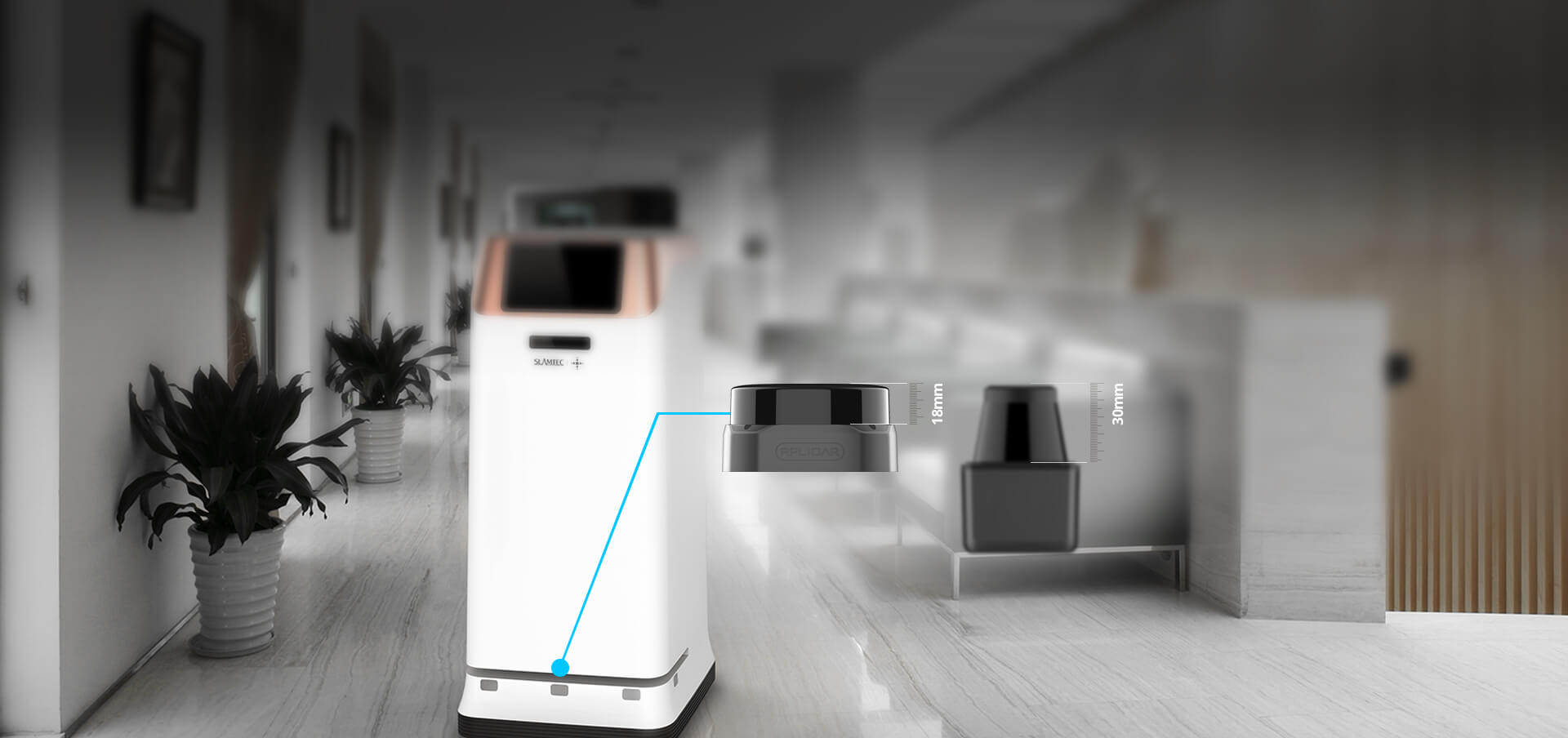 Small & Compact size, fits the overall appearance requirements of robots